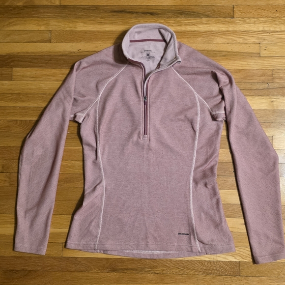 Patagonia Tops - Patagonia Capilene Small Women's Mauve Base Layer Long Sleeve Quarter-Zip Top